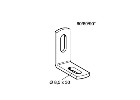 Angolare 60/60/90°-Prosystem-Tubiplast